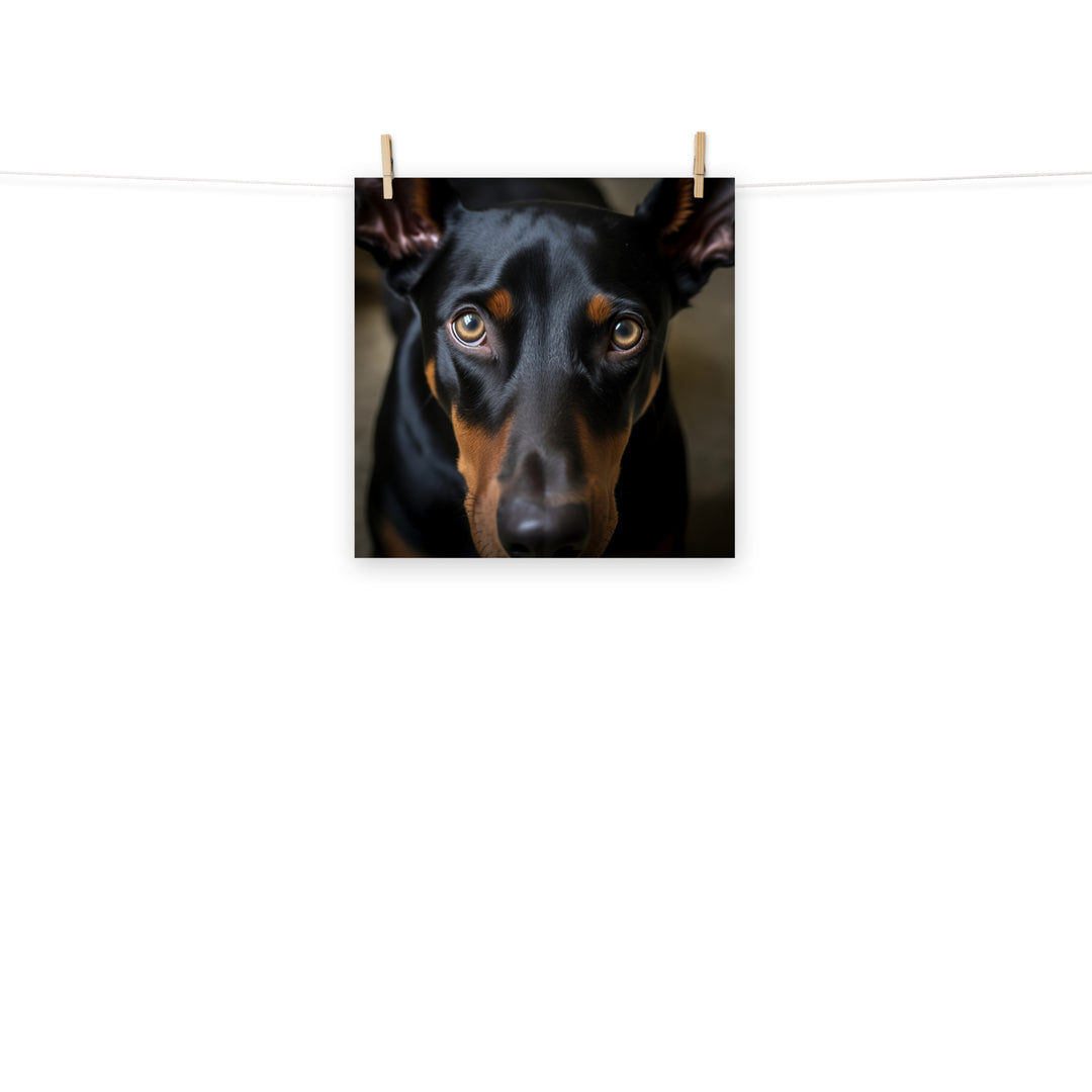 Doberman Photo paper poster - PosterfyAI.com