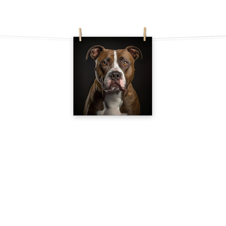 American Staffordshire Terrier Photo paper poster - PosterfyAI.com