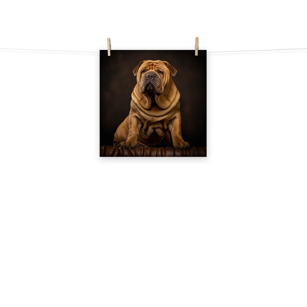 Shar Pei Photo paper poster - PosterfyAI.com