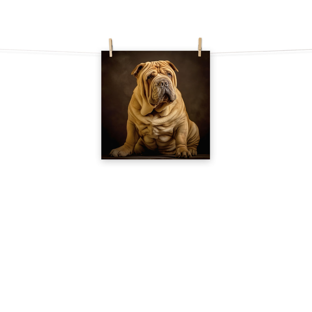 Shar Pei Photo paper poster - PosterfyAI.com