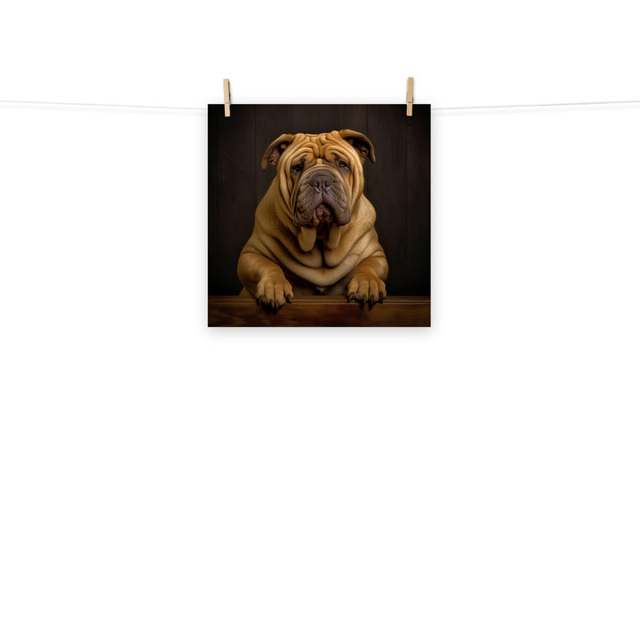 Shar Pei Photo paper poster - PosterfyAI.com