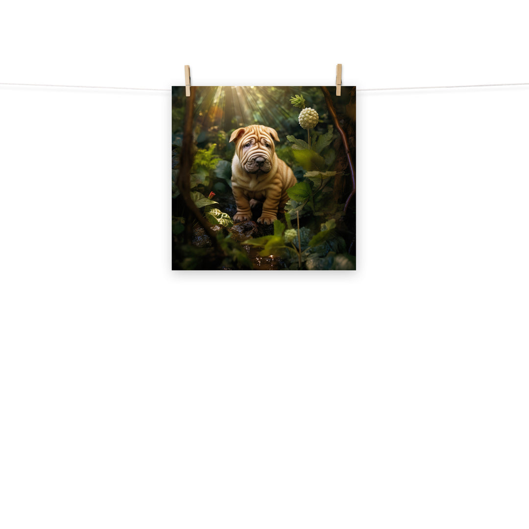 Shar Pei Photo paper poster - PosterfyAI.com