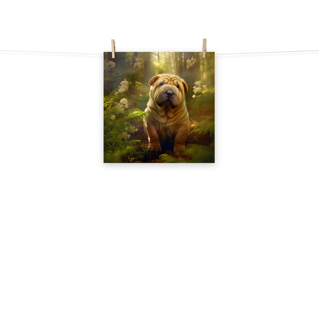 Shar Pei Photo paper poster - PosterfyAI.com