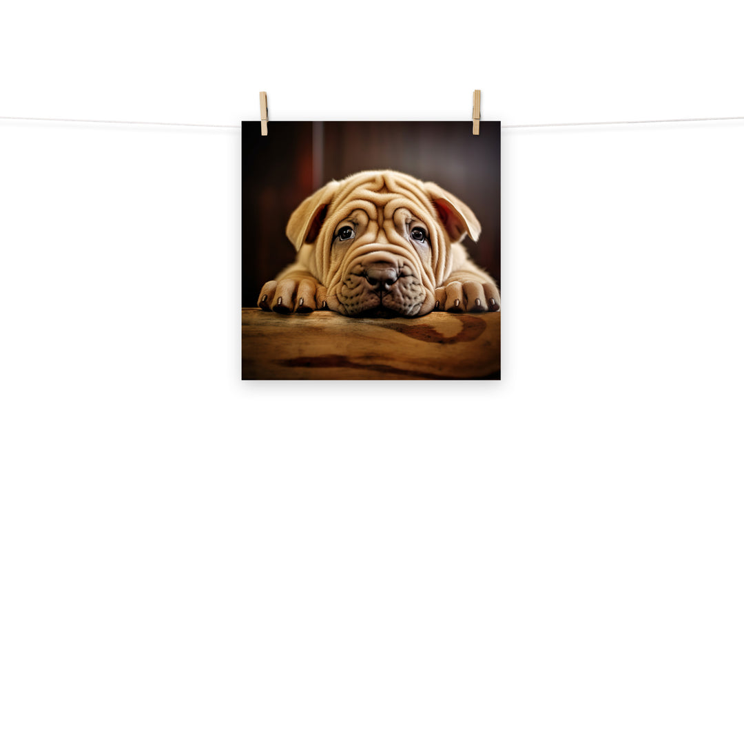 Shar Pei Photo paper poster - PosterfyAI.com