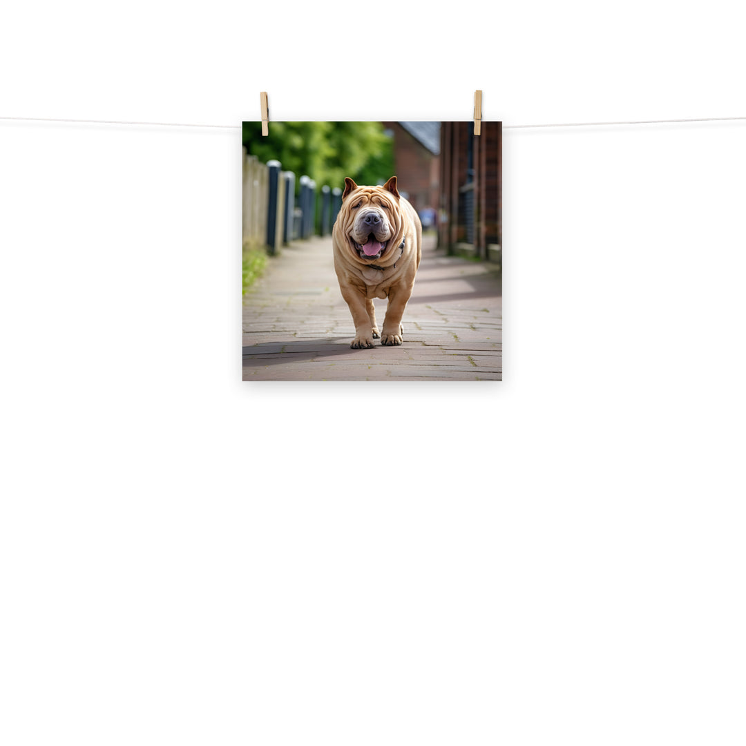 Shar Pei Photo paper poster - PosterfyAI.com