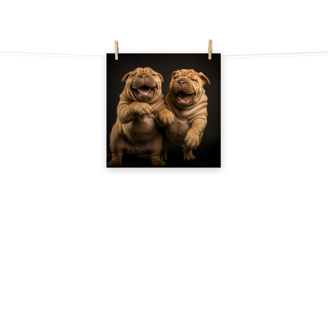 Shar Pei Photo paper poster - PosterfyAI.com