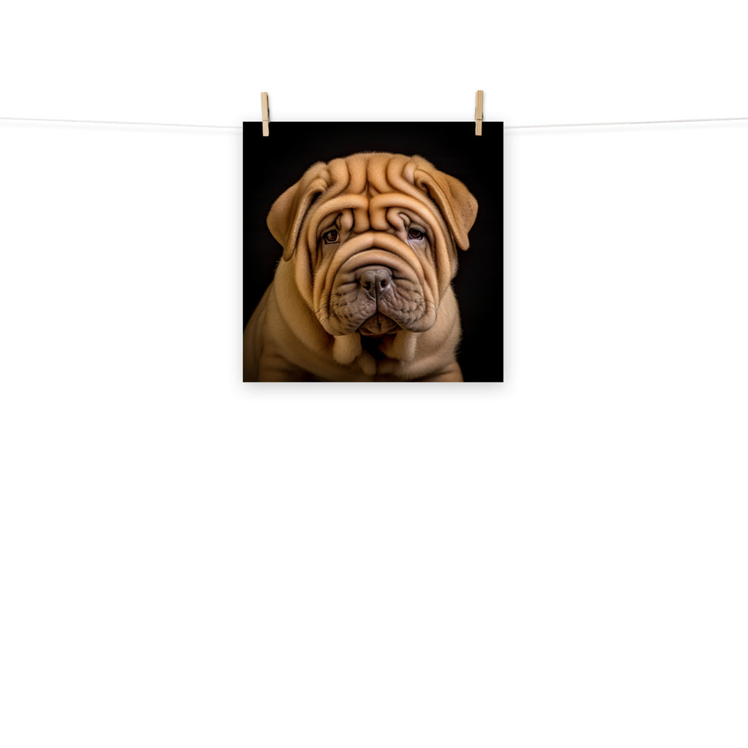 Shar Pei Photo paper poster - PosterfyAI.com