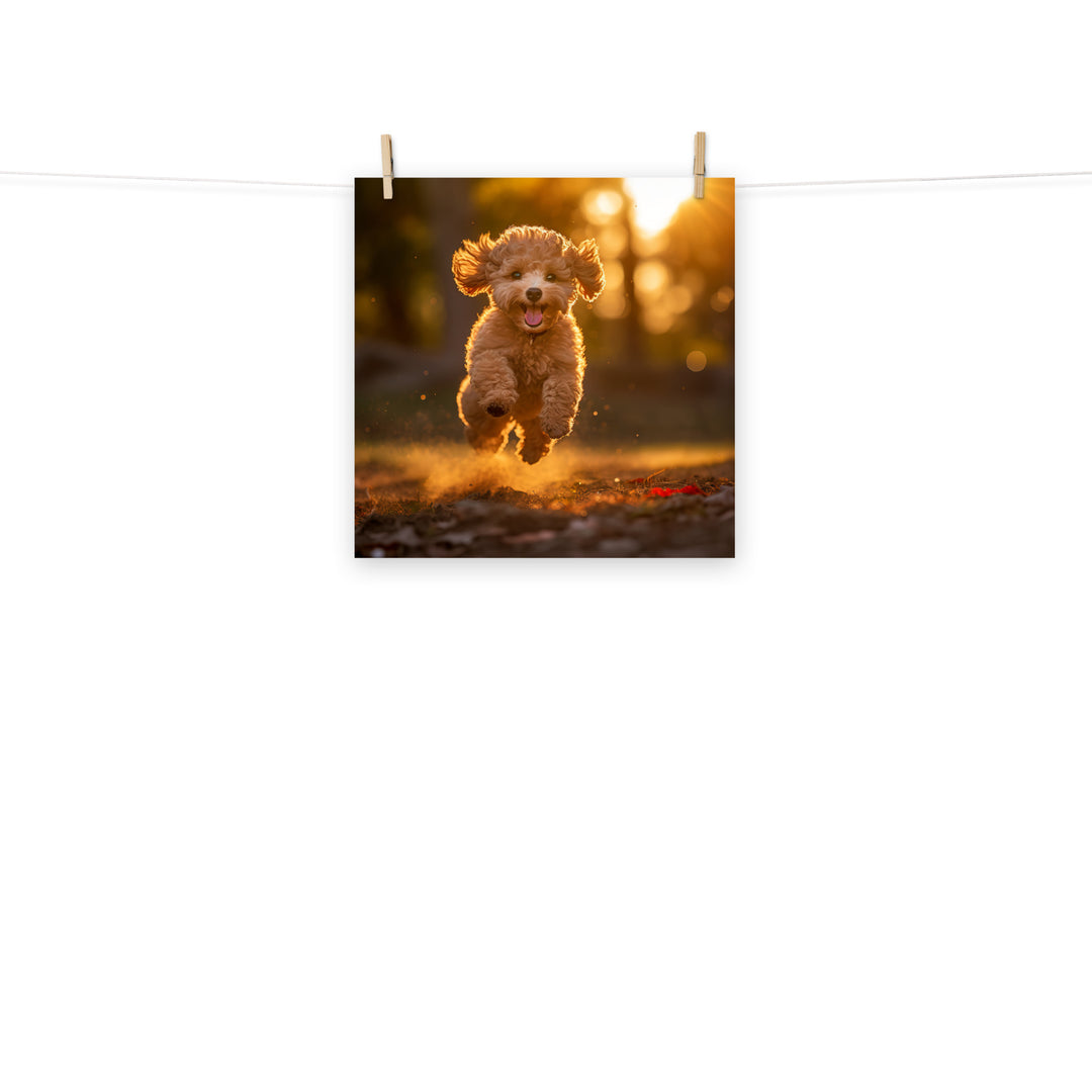 Poodle Photo paper poster - PosterfyAI.com