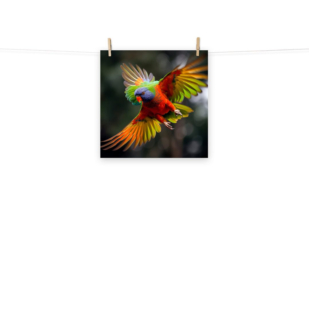 Lorikeet Photo paper poster - PosterfyAI.com