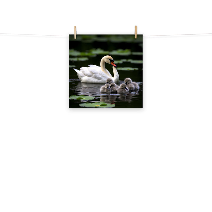 Swan Photo paper poster - PosterfyAI.com