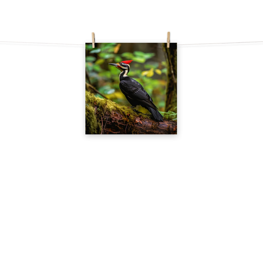 Woodpecker Photo paper poster - PosterfyAI.com