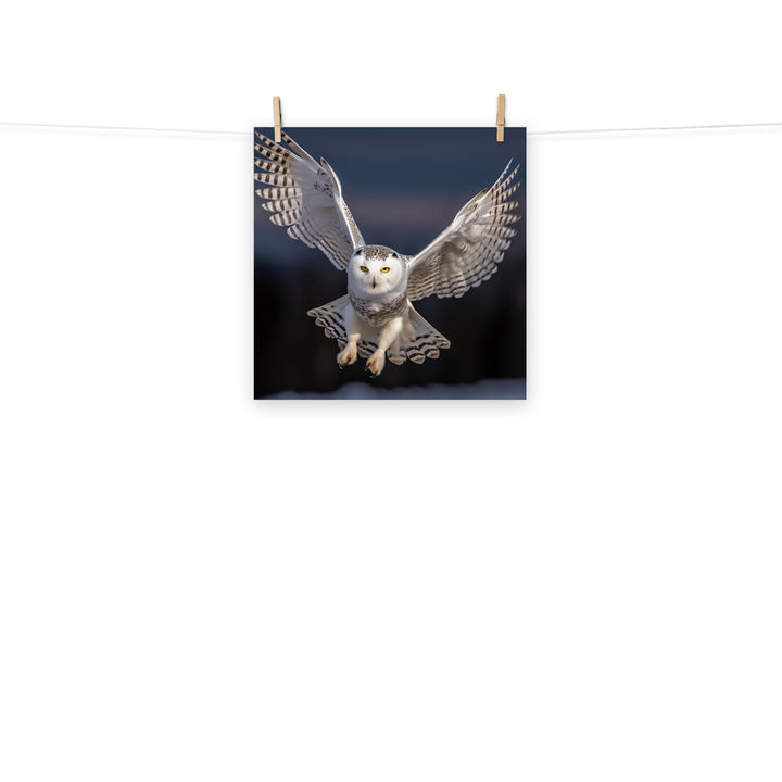 Owl Photo paper poster - PosterfyAI.com