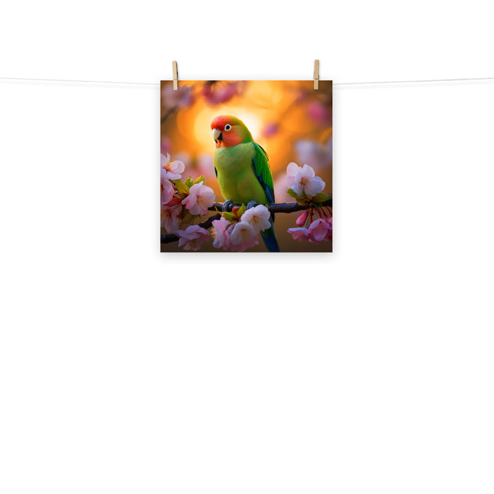 Lovebird Photo paper poster - PosterfyAI.com