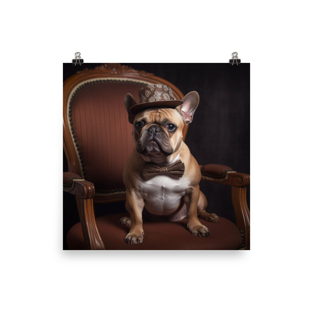 French Bulldog Photo paper poster - PosterfyAI.com