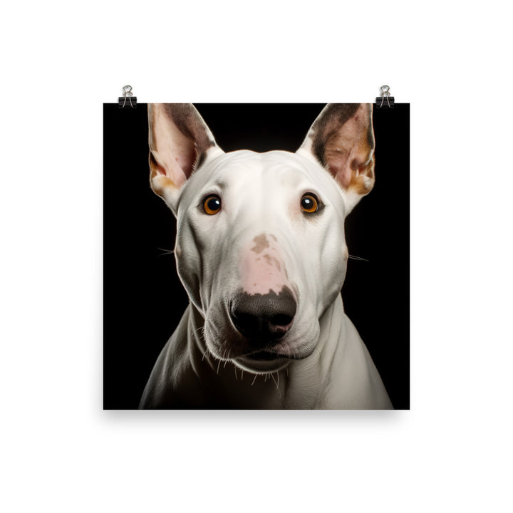 Majestic Bull Terrier Photo paper poster - PosterfyAI.com