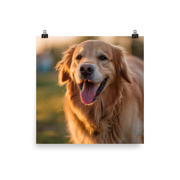 Golden Retriever Photo paper poster - PosterfyAI.com