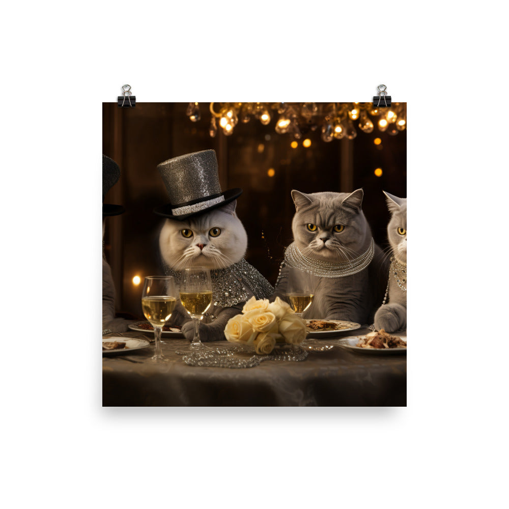 Exotic Shorthair Photo paper poster - PosterfyAI.com