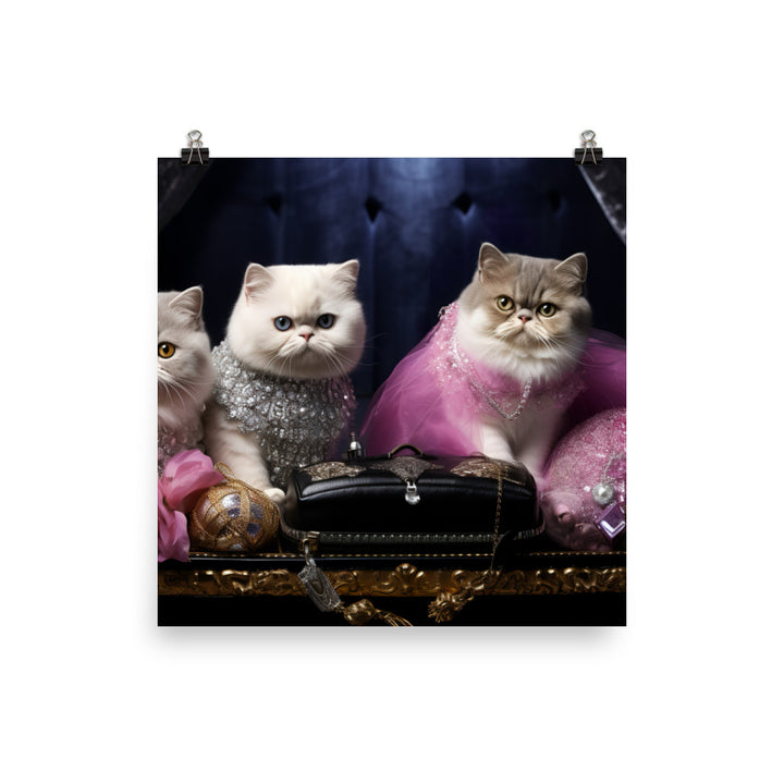 Exotic Shorthair Photo paper poster - PosterfyAI.com