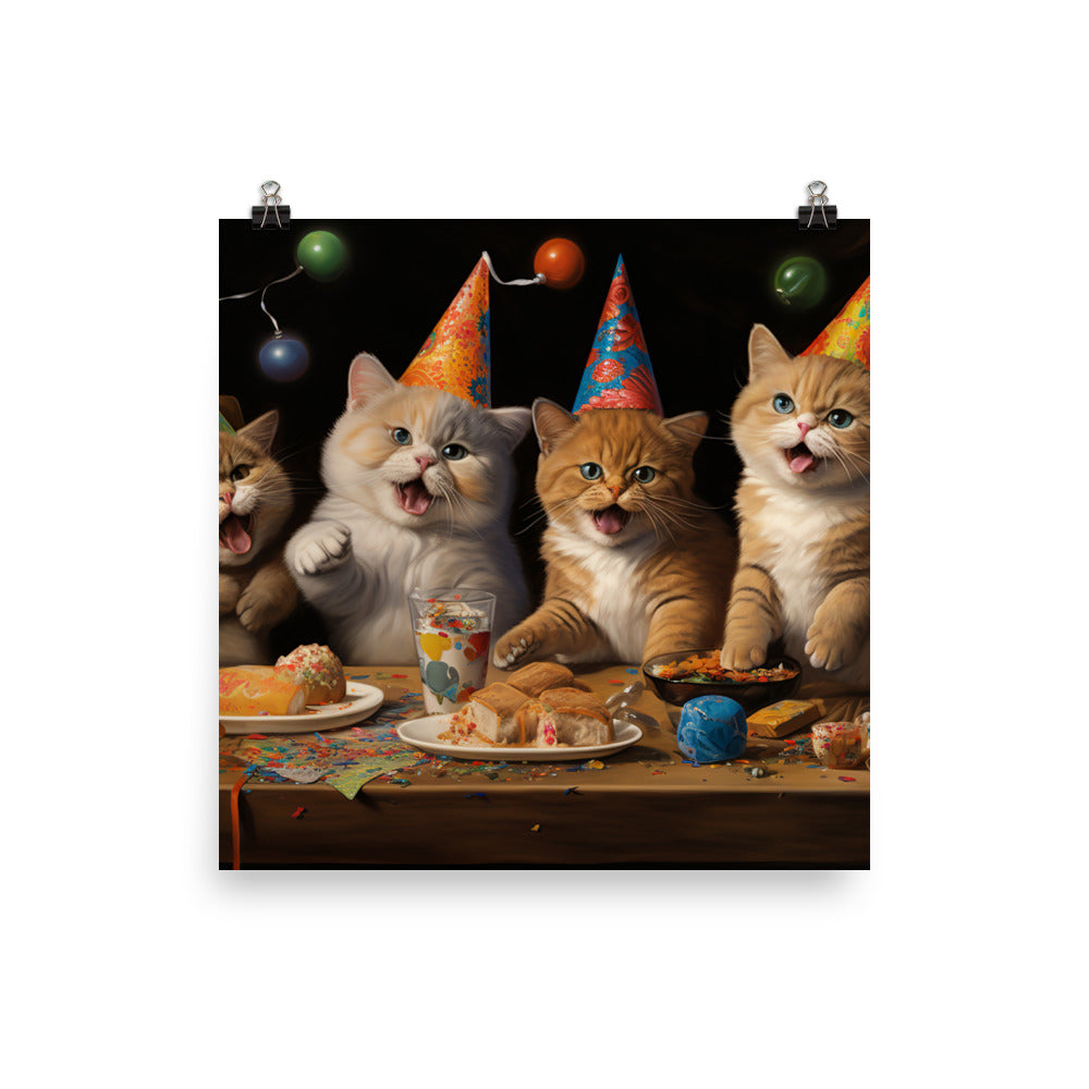 Exotic Shorthair Photo paper poster - PosterfyAI.com