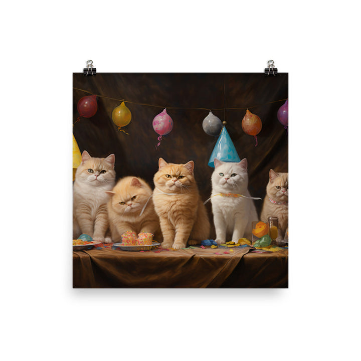 Exotic Shorthair Photo paper poster - PosterfyAI.com