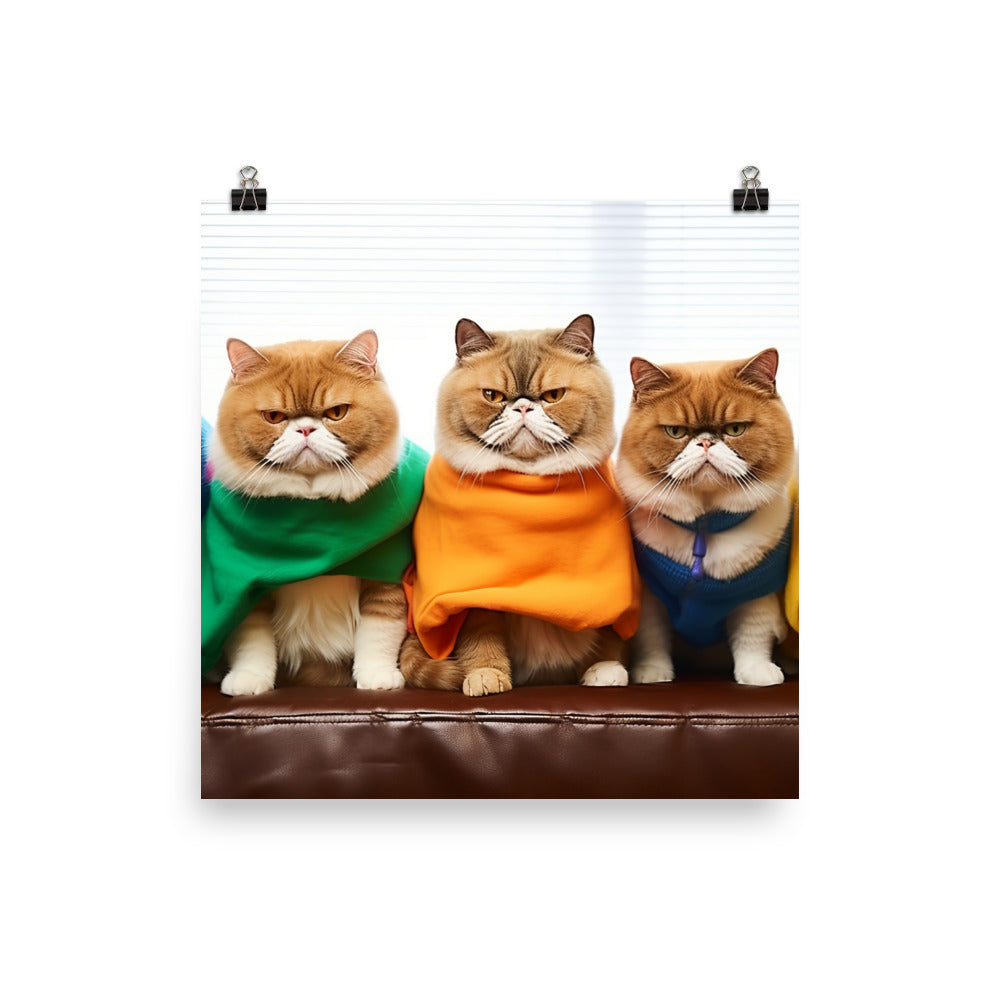 Exotic Shorthair Photo paper poster - PosterfyAI.com