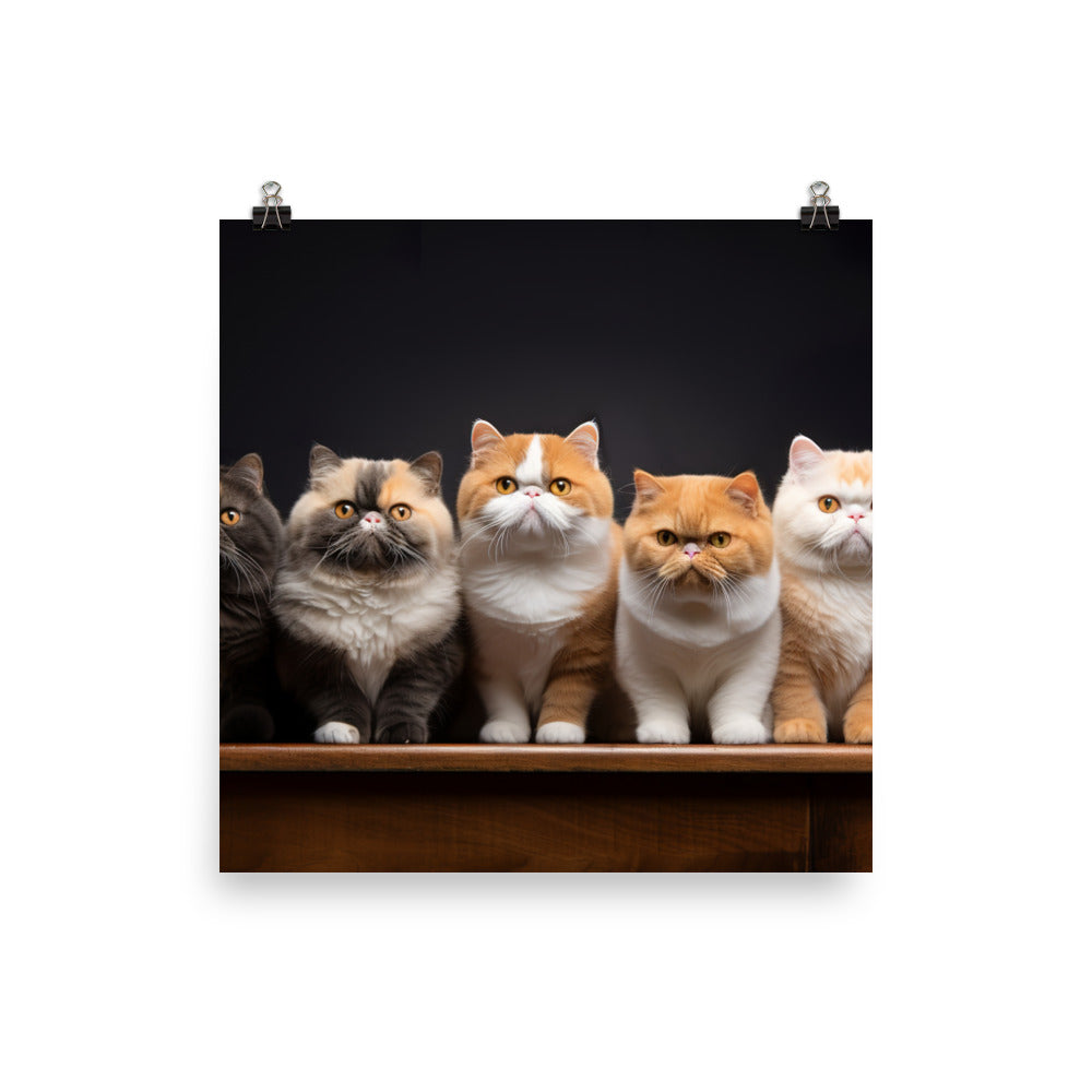 Exotic Shorthair Photo paper poster - PosterfyAI.com