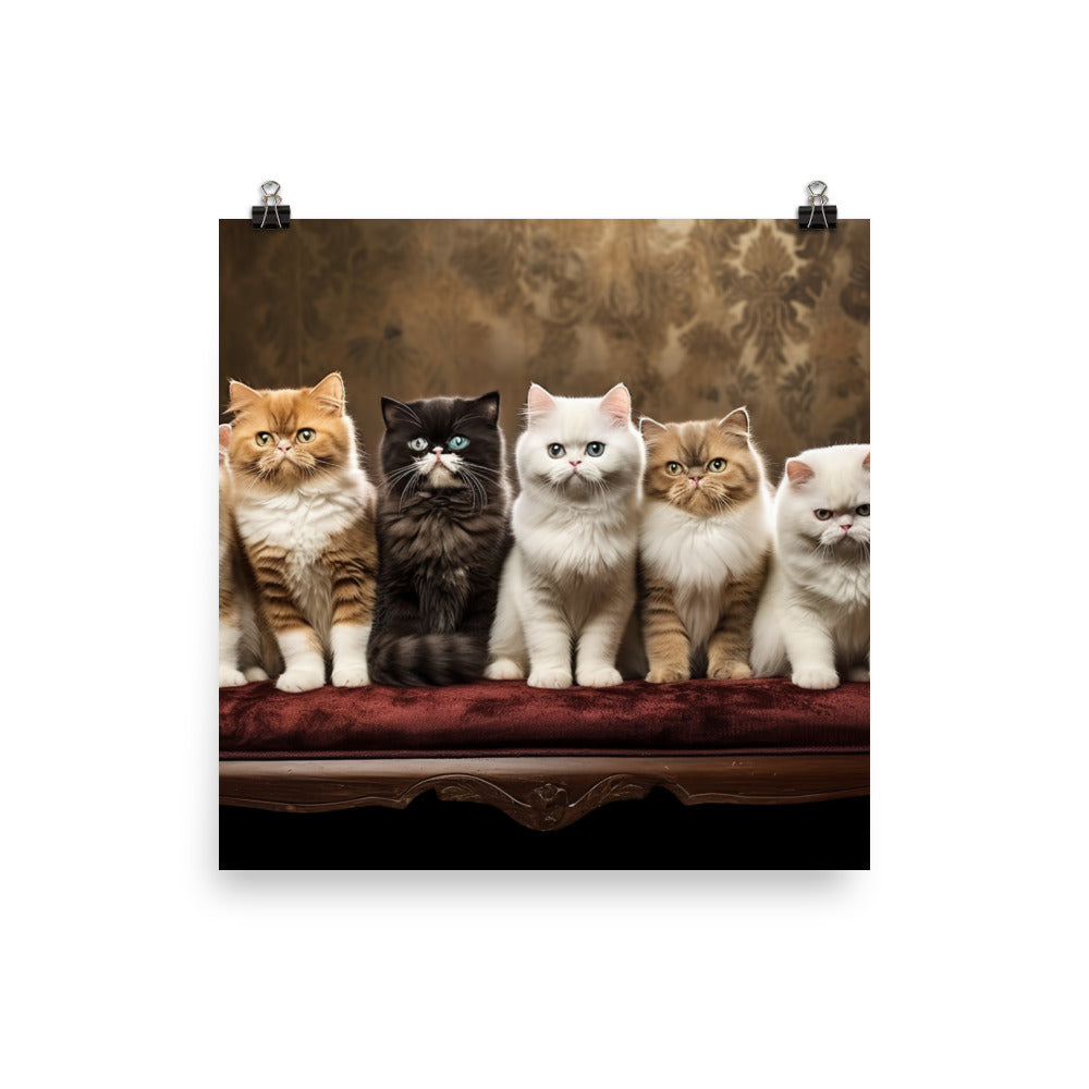 Exotic Shorthair Photo paper poster - PosterfyAI.com