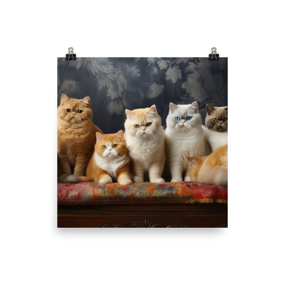 Exotic Shorthair Photo paper poster - PosterfyAI.com