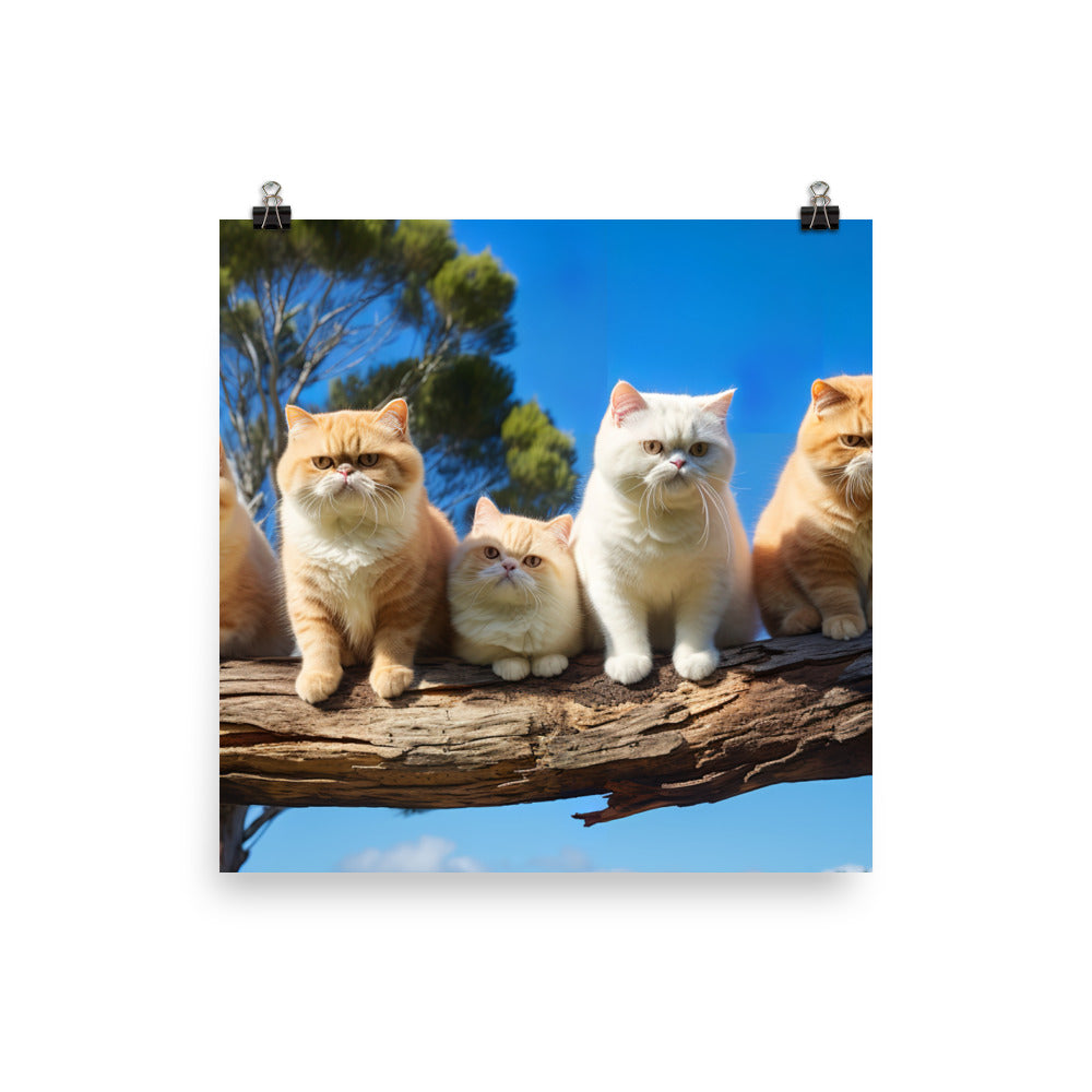 Exotic Shorthair Photo paper poster - PosterfyAI.com