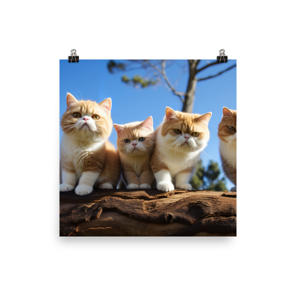 Exotic Shorthair Photo paper poster - PosterfyAI.com