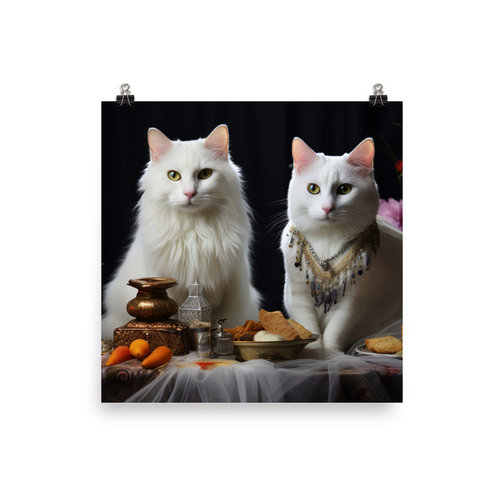 Turkish Van Photo paper poster - PosterfyAI.com