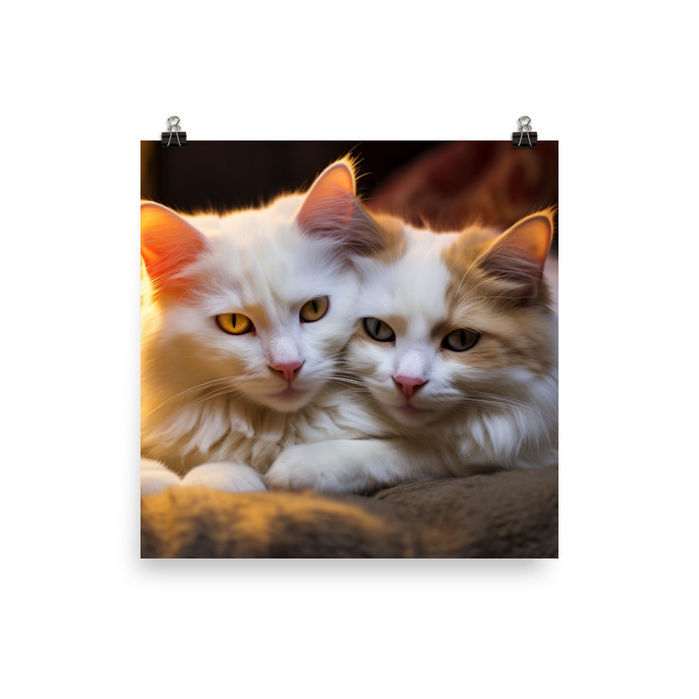 Turkish Van Photo paper poster - PosterfyAI.com