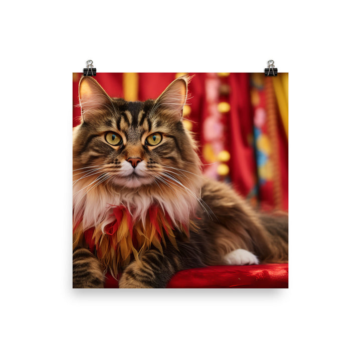 Maine Coon Photo paper poster - PosterfyAI.com