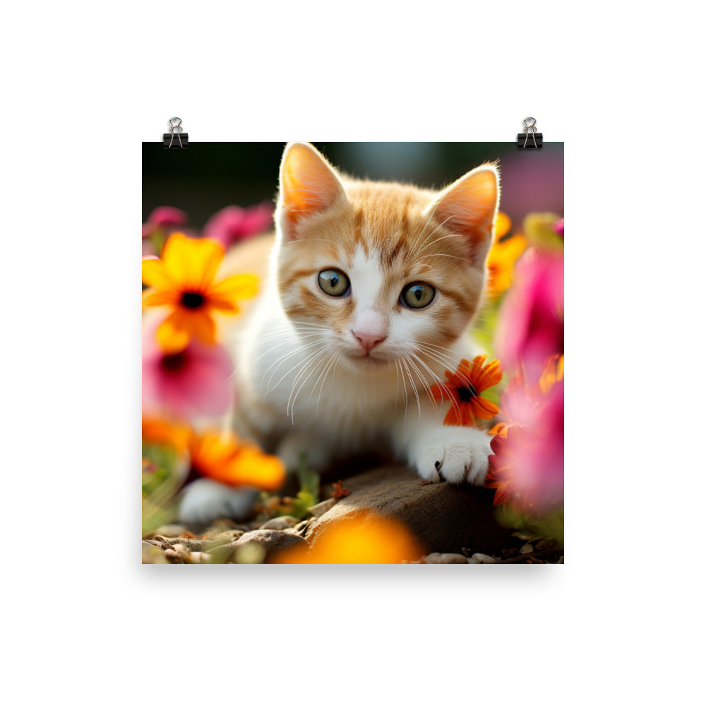 Japanese Bobtail Photo paper poster - PosterfyAI.com