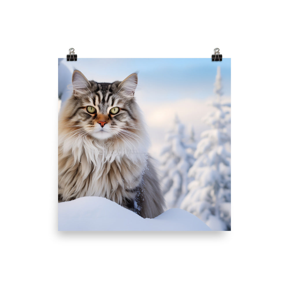 Norwegian Forest Photo paper poster - PosterfyAI.com