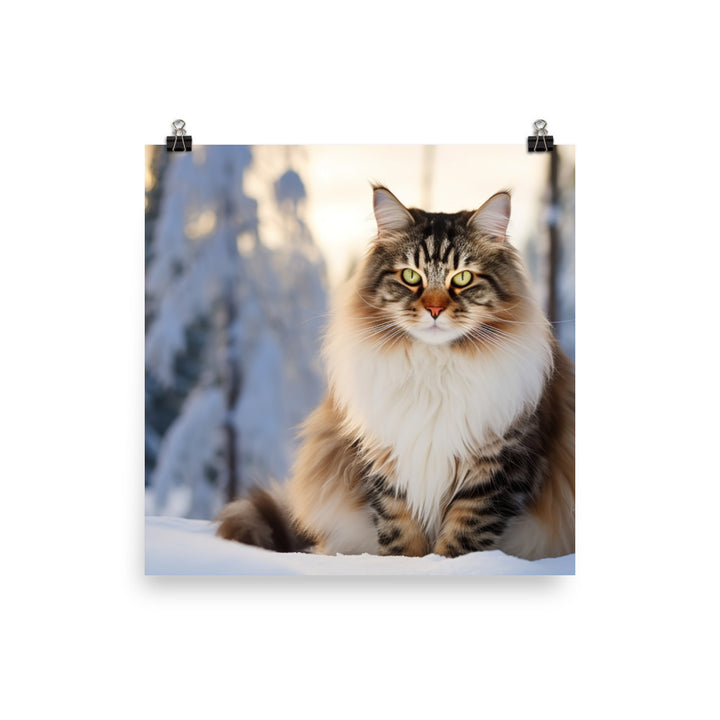 Norwegian Forest Photo paper poster - PosterfyAI.com