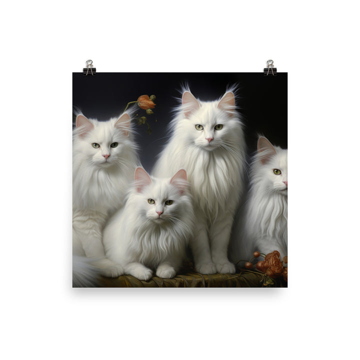 Turkish Angora Photo paper poster - PosterfyAI.com