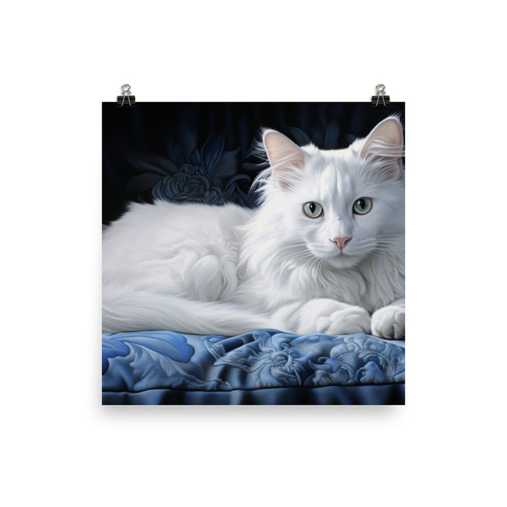 Turkish Angora Photo paper poster - PosterfyAI.com