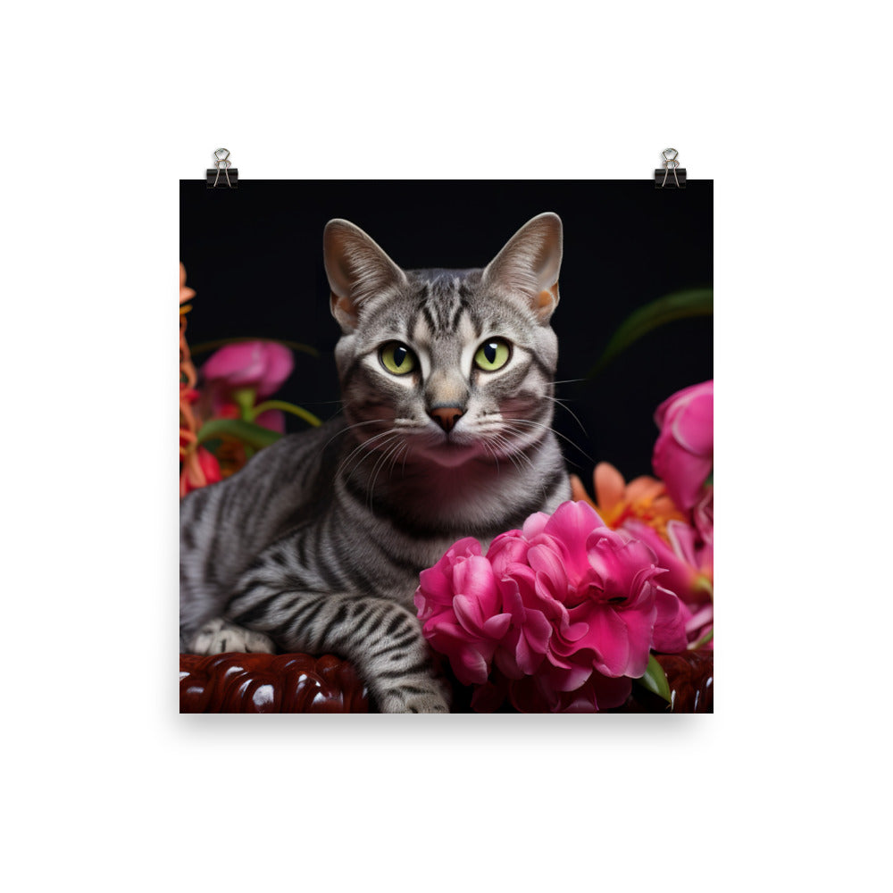 Egyptian Mau Photo paper poster - PosterfyAI.com