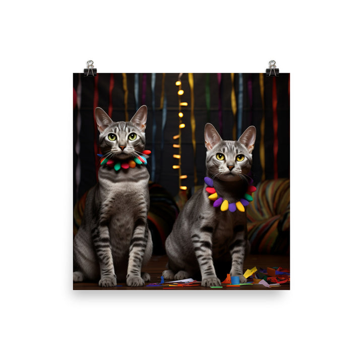 Egyptian Mau Photo paper poster - PosterfyAI.com