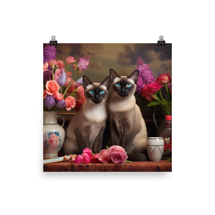 Siamese Photo paper poster - PosterfyAI.com