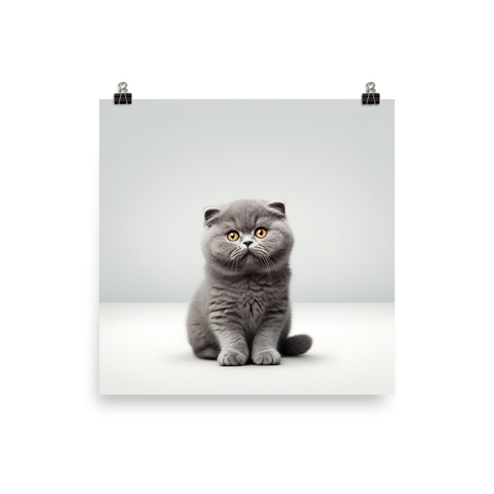 Scottish Fold Photo paper poster - PosterfyAI.com