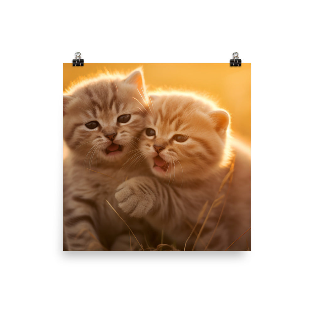 Scottish Fold Photo paper poster - PosterfyAI.com