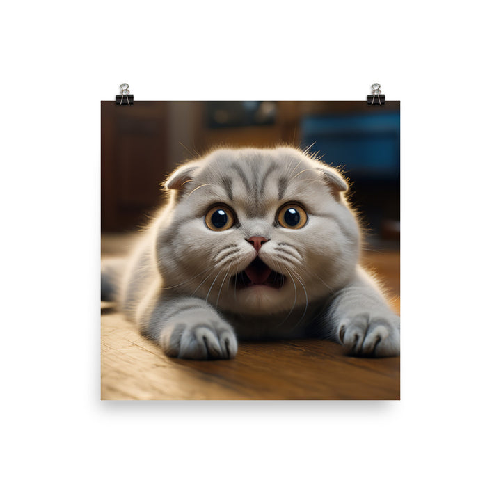 Scottish Fold photo paper poster - PosterfyAI.com