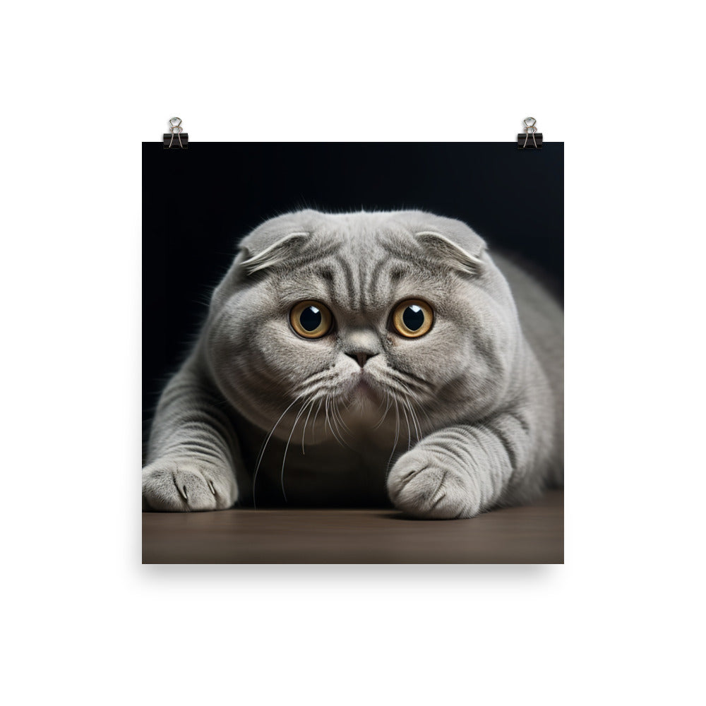 Scottish Fold Photo paper poster - PosterfyAI.com