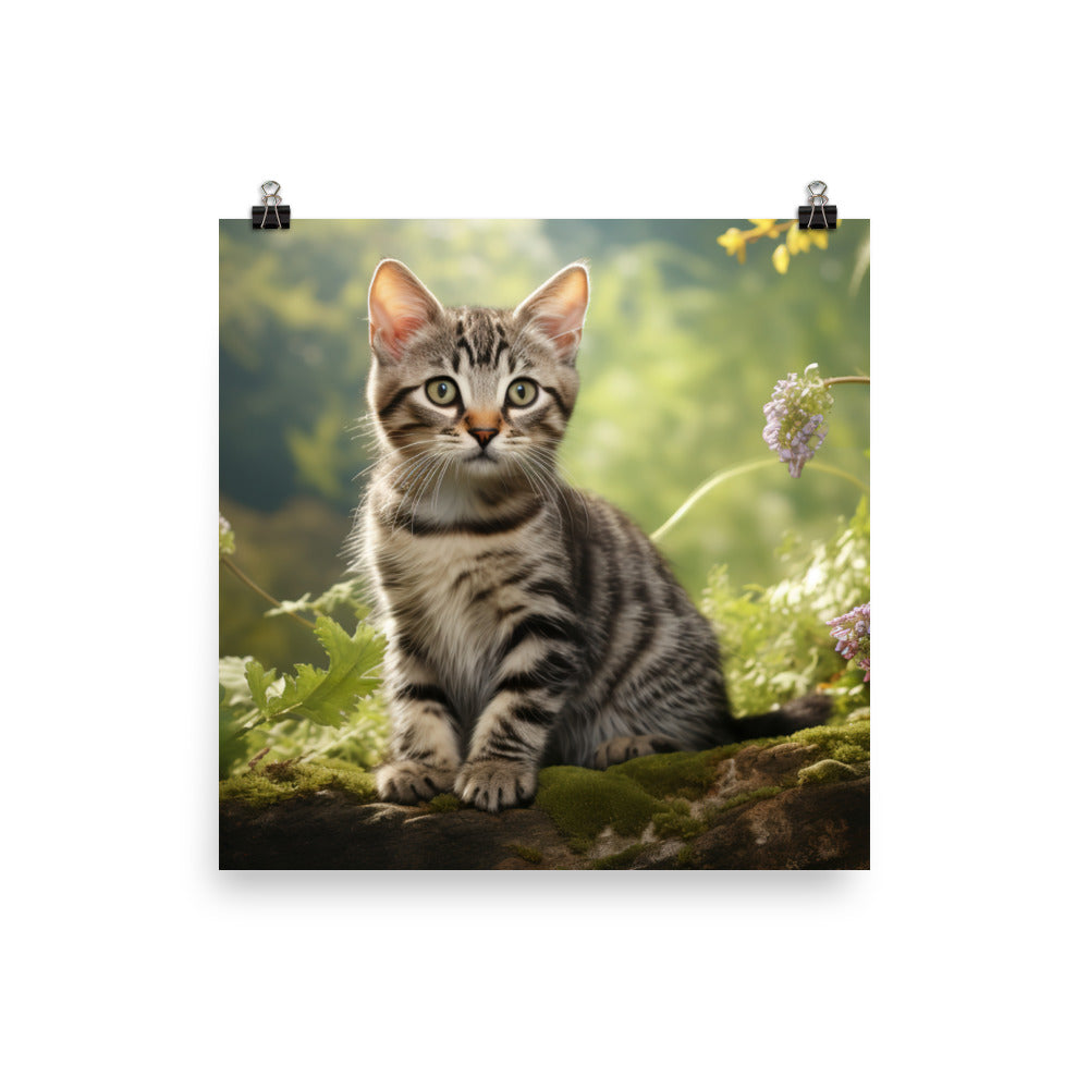 American Shorthair Photo paper poster - PosterfyAI.com