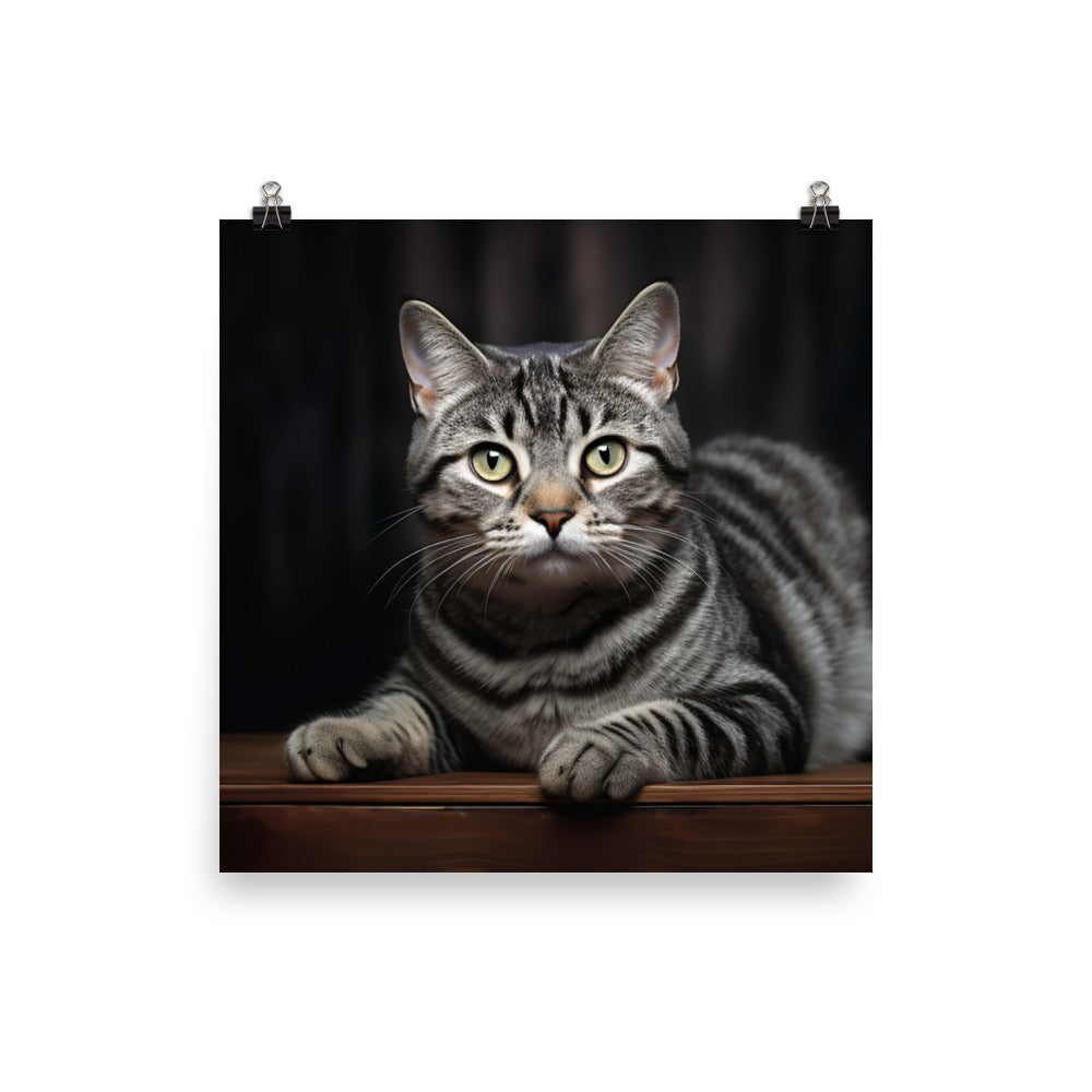 American Shorthair Photo paper poster - PosterfyAI.com