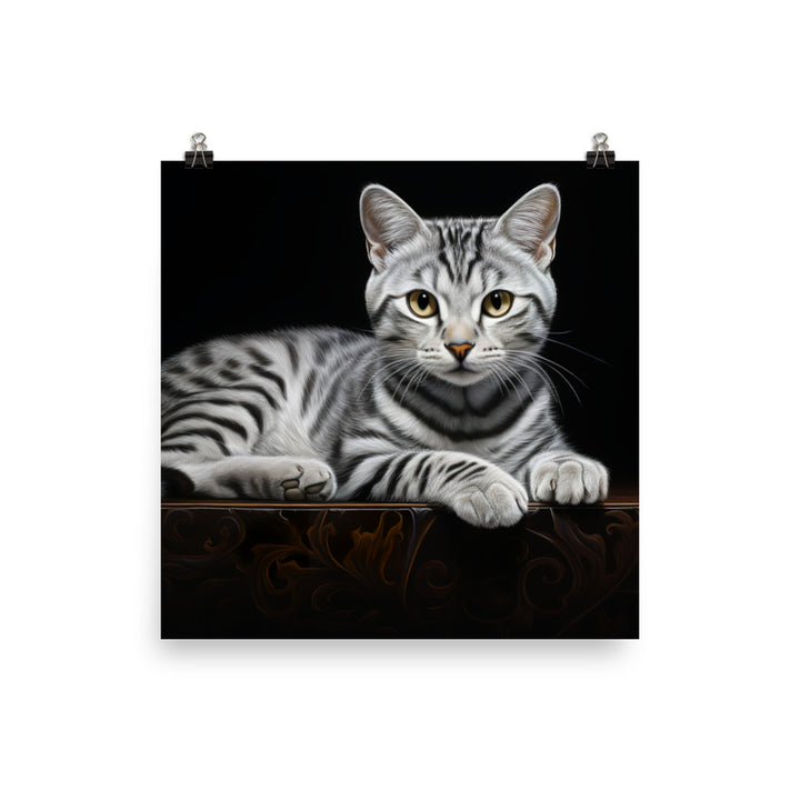 American Shorthair Photo paper poster - PosterfyAI.com