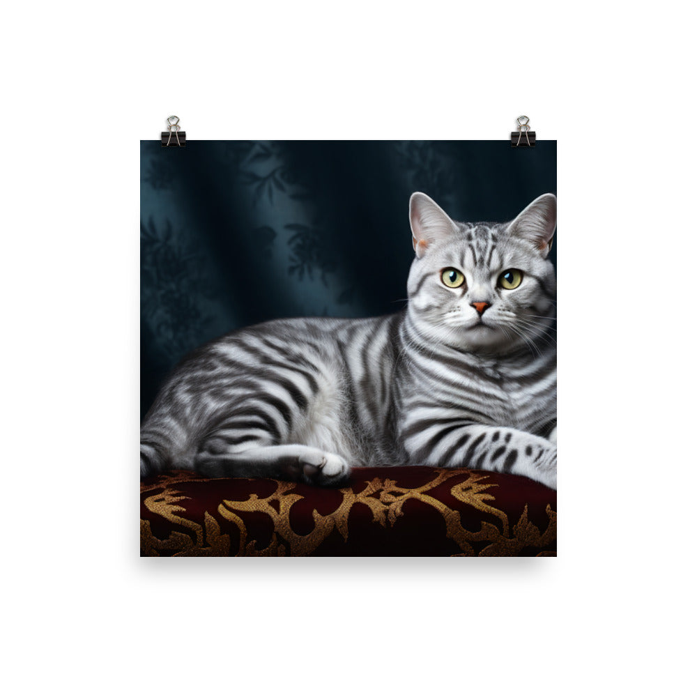 American Shorthair Photo paper poster - PosterfyAI.com