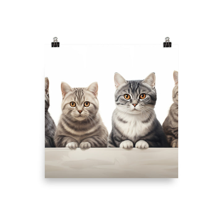 American Shorthair Photo paper poster - PosterfyAI.com